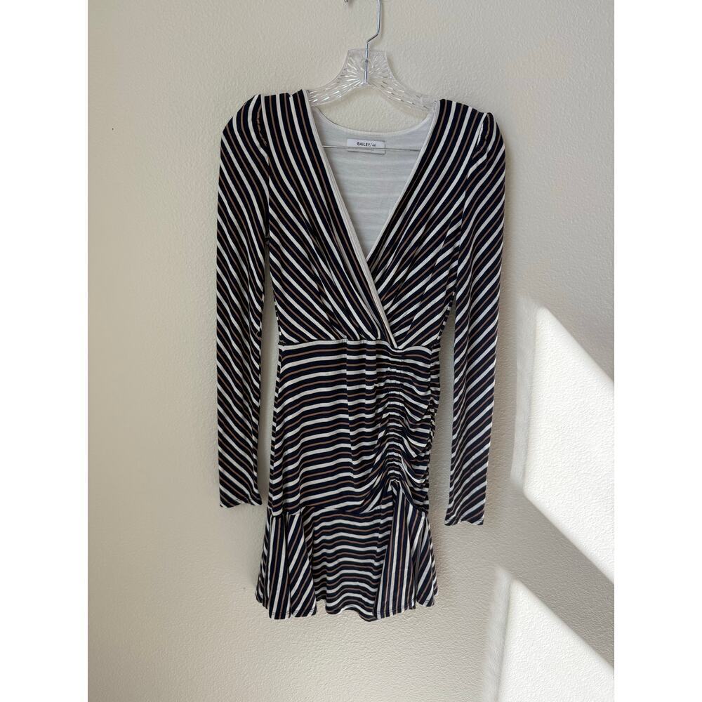 Bailey 44 Striped Twilight Leonora V-Neck Sheath Dress XS - Picture 3 of 8